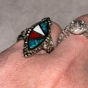 Size 4.5 old pawn native ring